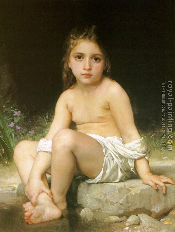 William-Adolphe Bouguereau : Child at Bath